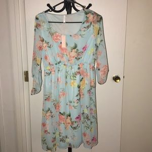 Pink blush maternity dress